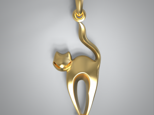 Pendant cat 3D Model