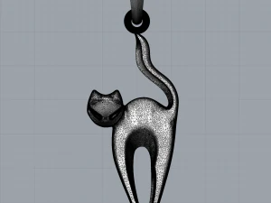 Anh&auml;nger Katze 3D Modell