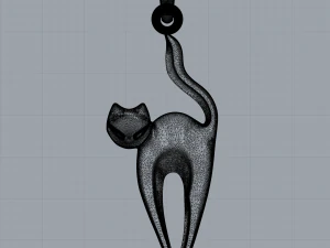 Anh&auml;nger Katze 3D Modell