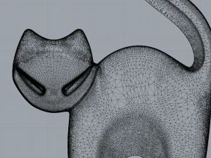 Anh&auml;nger Katze 3D Modell