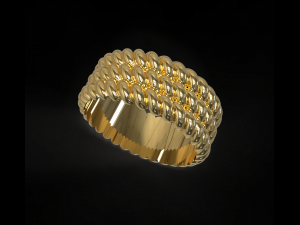 Threeropes ring 3D Model