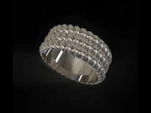 Threeropes ring 3D Model