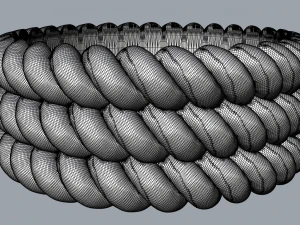 Threeropes ring 3D Model