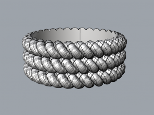 Threeropes ring Modèle 3D