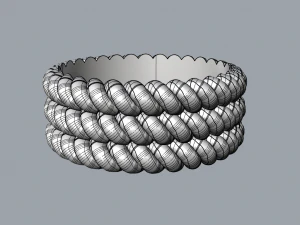 Threeropes ring 3D Model