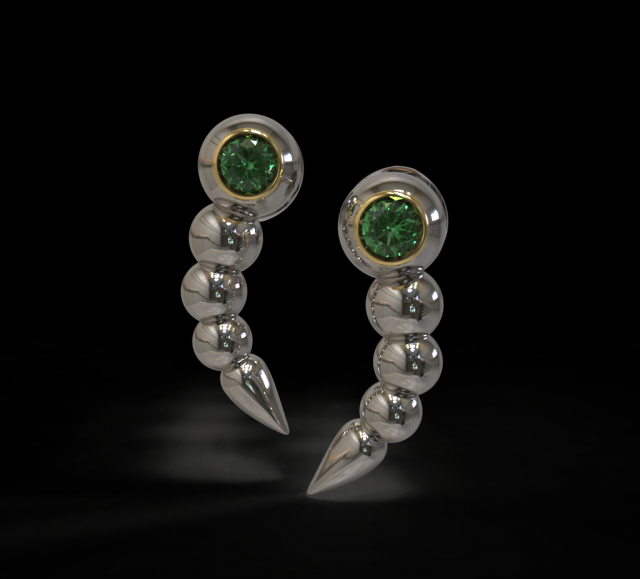 Snake earrings Modèle 3D .c4d .max .obj .3ds .fbx .stl .blend 