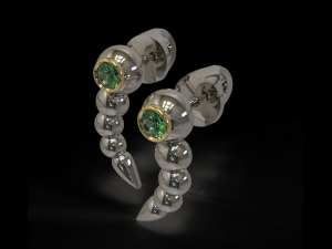 Snake earrings Modèle 3D