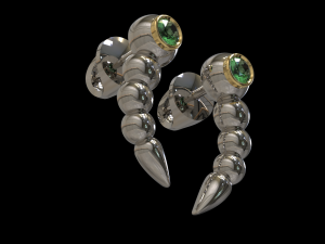 Snake earrings Modèle 3D