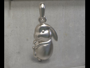 Pendant Rabbit 3D 模型