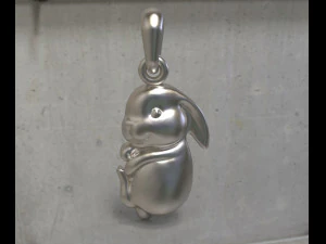 Anh&auml;nger Hase 3D Modell