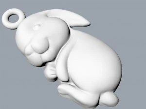 Anh&auml;nger Hase 3D Modell