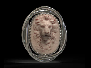 Cameo head lion 3D Model