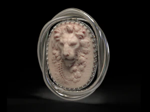 Cameo head lion 3D Model