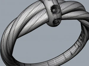 Twisted ring 3D Model