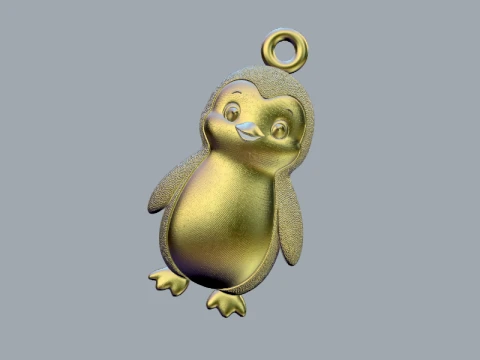 Pendant Penguin 3D Model