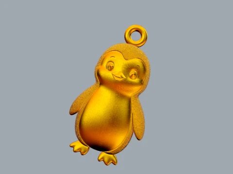 Pendant Penguin 3D Model
