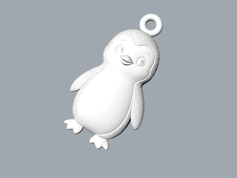 Pendant Penguin 3D Model