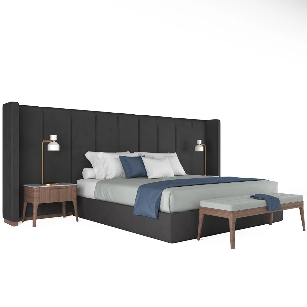 aida porada bed 3D Model .c4d .max .obj .3ds .fbx .stl .blend