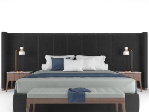 aida porada bed 3D Model