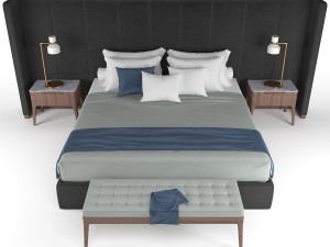 aida porada bed 3D Model