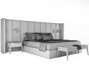 aida porada bed 3D Model