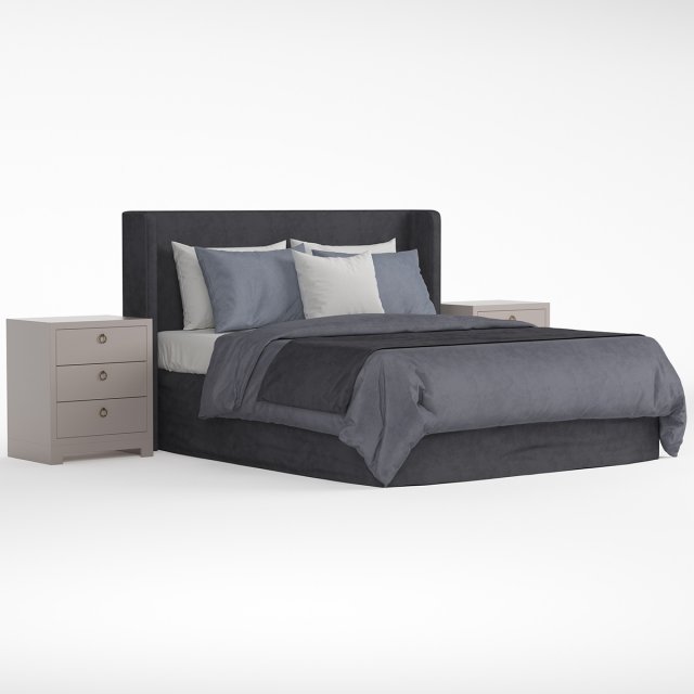 bed 3Dモデル .c4d .max .obj .3ds .fbx .stl .blend 