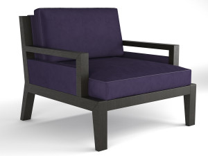 poliform arm chair 3D मॉडल