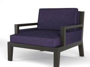 poliform arm chair Model 3D