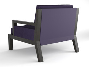 poliform arm chair Model 3D