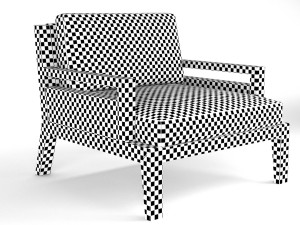 poliform arm chair Model 3D