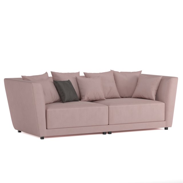living sofa Model 3D .c4d .max .obj .3ds .fbx .stl .blend 