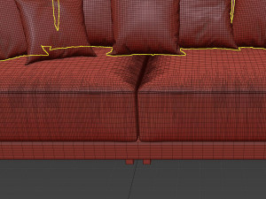 living sofa Model 3D