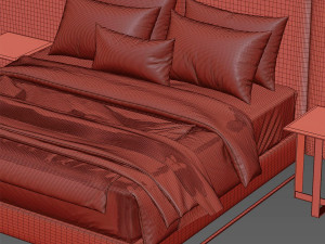 poliform bed Modelo 3D