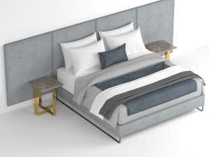 poliform bed Modelo 3D
