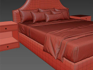 letto classico Modello 3D