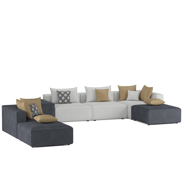 natuzzi sofa 3D 모델 .c4d .max .obj .3ds .fbx .stl .blend 