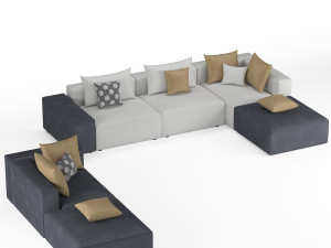 natuzzi sofa 3D 모델