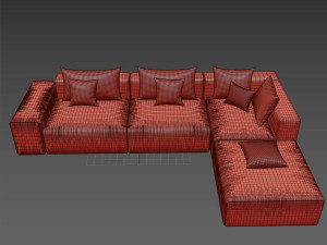 natuzzi sofa 3D 모델