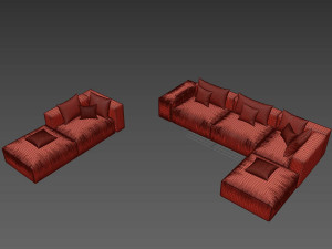 natuzzi sofa 3D 모델