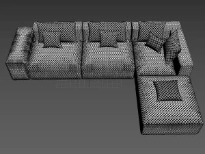 natuzzi sofa 3D Model