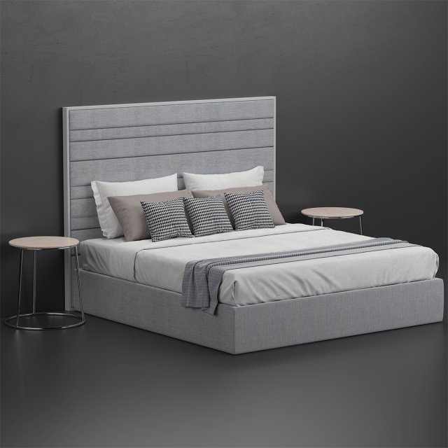 porada boheme bed 3D Model .c4d .max .obj .3ds .fbx .stl .blend 