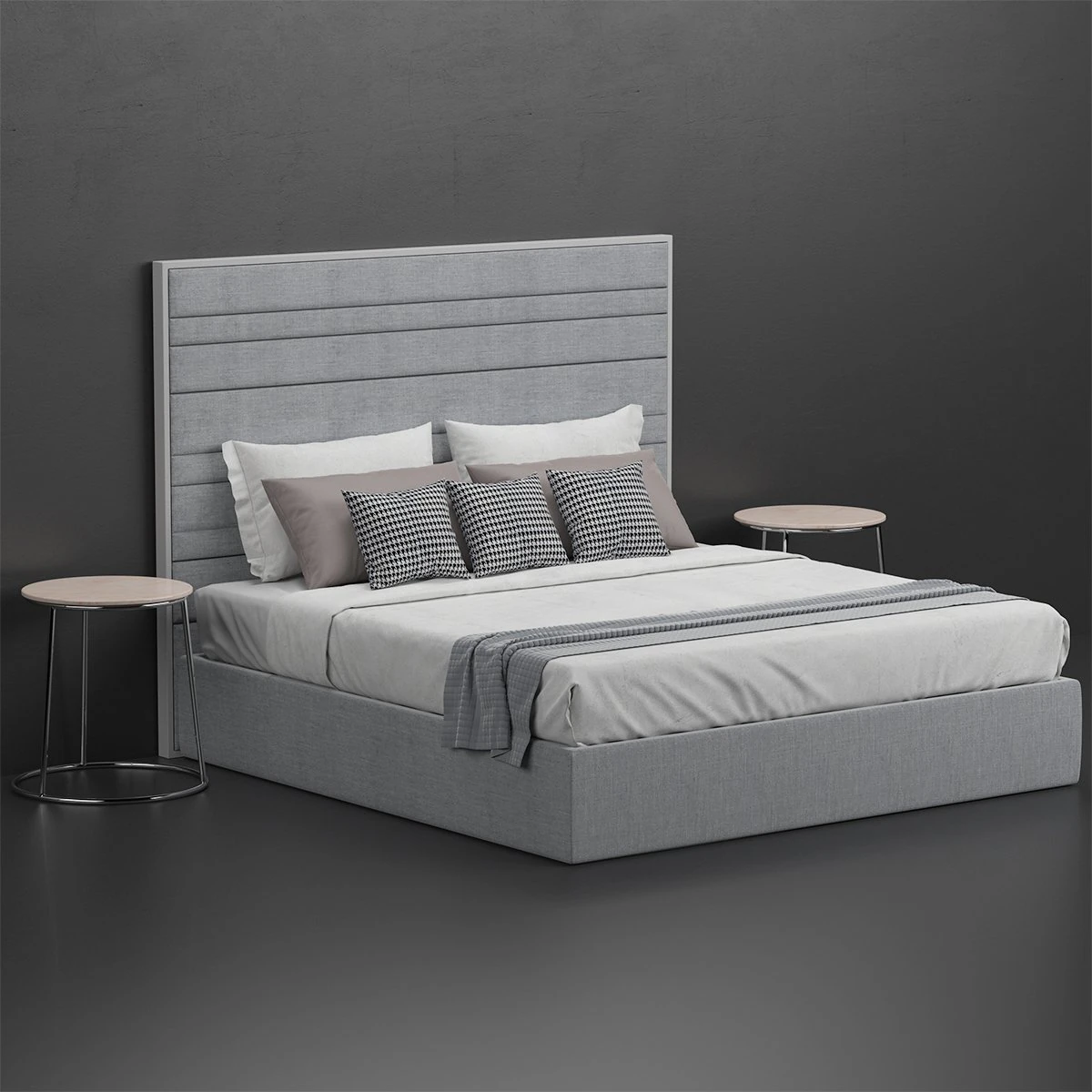 porada boheme bed 3D Model .c4d .max .obj .3ds .fbx .stl .blend 