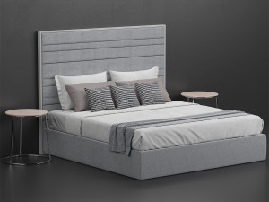 porada boheme bed 3D मॉडल