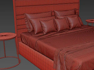porada boheme bed 3D Model