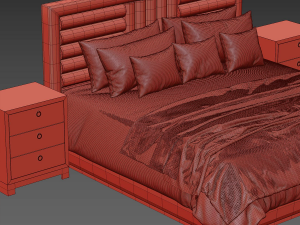 fendi casa bed Modello 3D