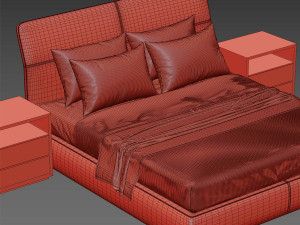poliform laze bed 3D-Modell
