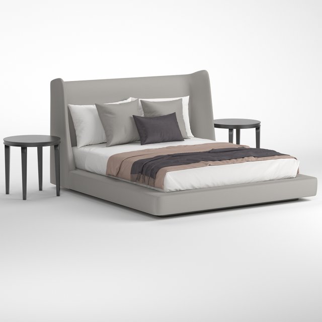 midnightletto flexform bed Modelo 3D .c4d .max .obj .3ds .fbx .stl .blend 