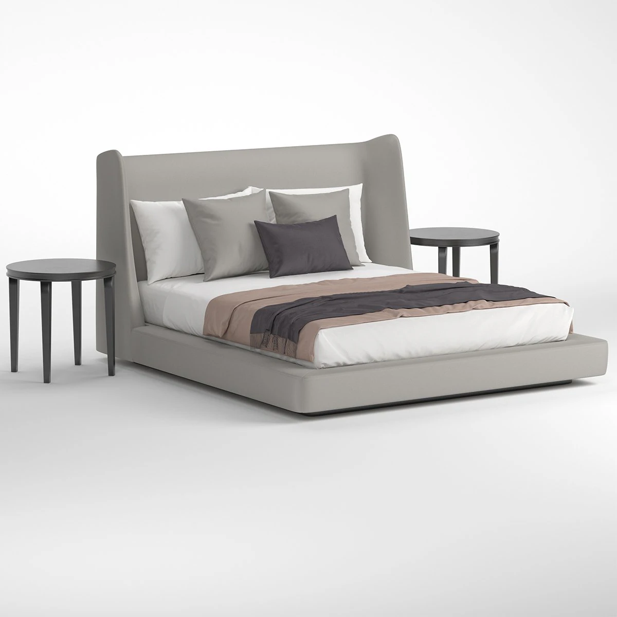 midnightletto flexform bed 3D Model .c4d .max .obj .3ds .fbx .stl .blend 