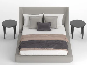 midnightletto flexform bed 3D Model