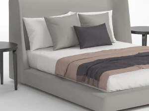 midnightletto flexform bed 3D Model